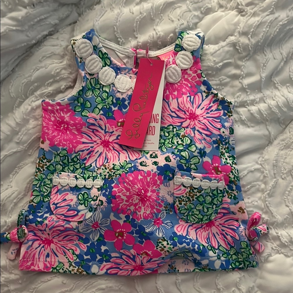 Lilly Pulitzer Pink and Blue Floral Dress